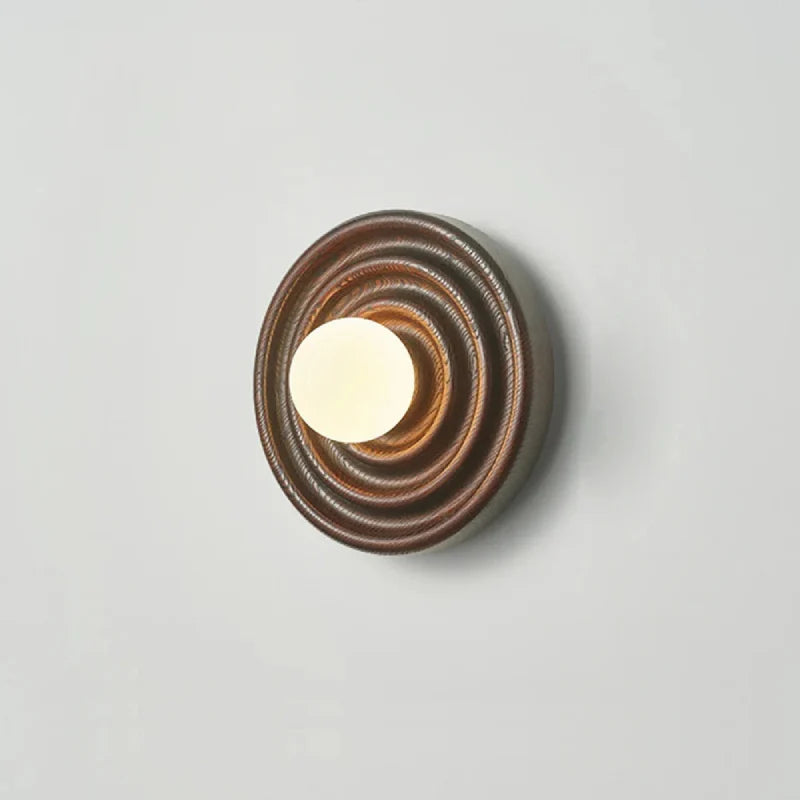 Ripple Walnut Wall Lamp Walnut
