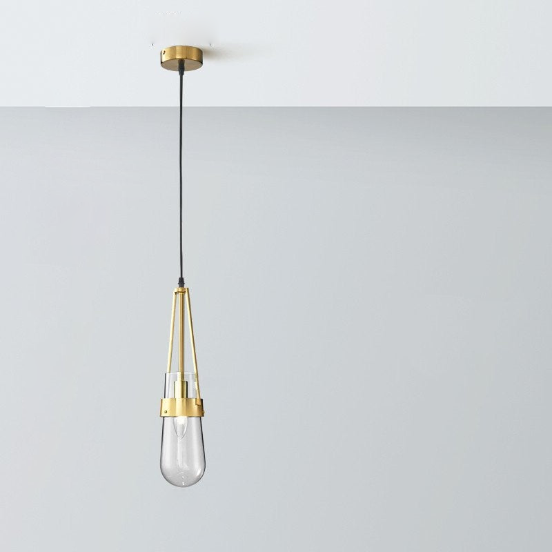 River Drop Glass Pendant Lamp Clear