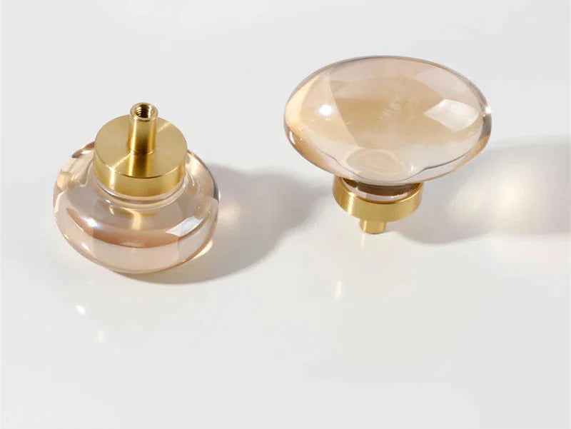 Rocco Crystal & Brass Knobs