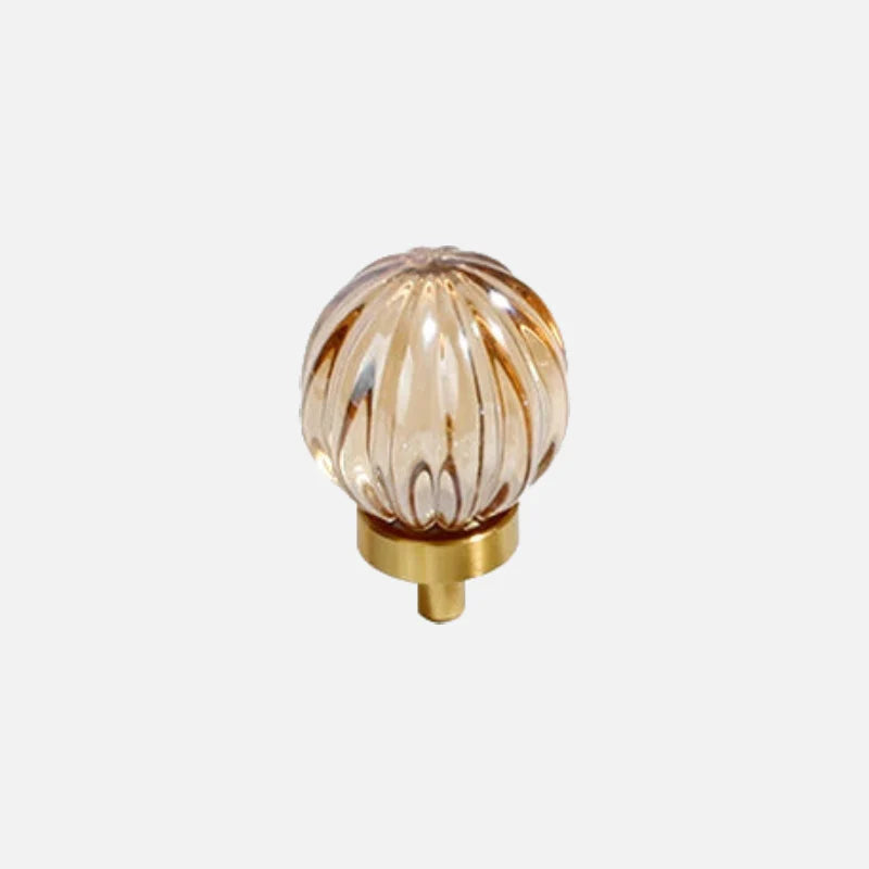 Rocco Crystal & Brass Knobs Strip