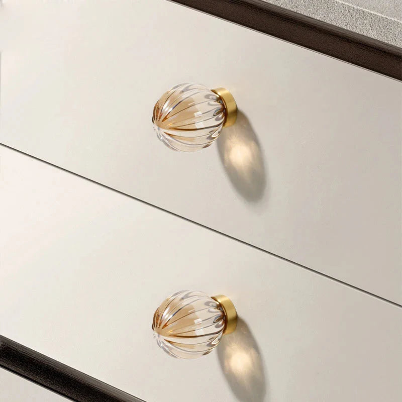 Rocco Crystal & Brass Knobs