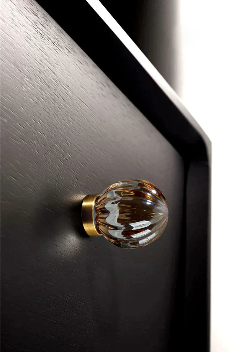 Rocco Crystal & Brass Knobs