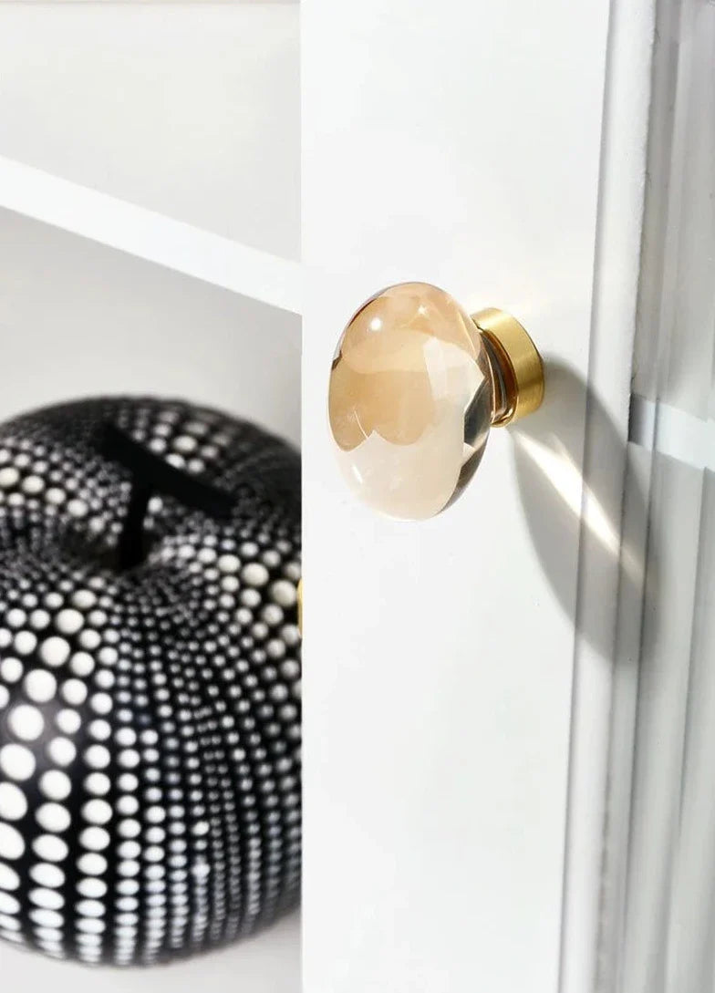 Rocco Crystal & Brass Knobs