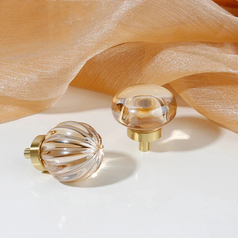 Rocco Crystal & Brass Knobs