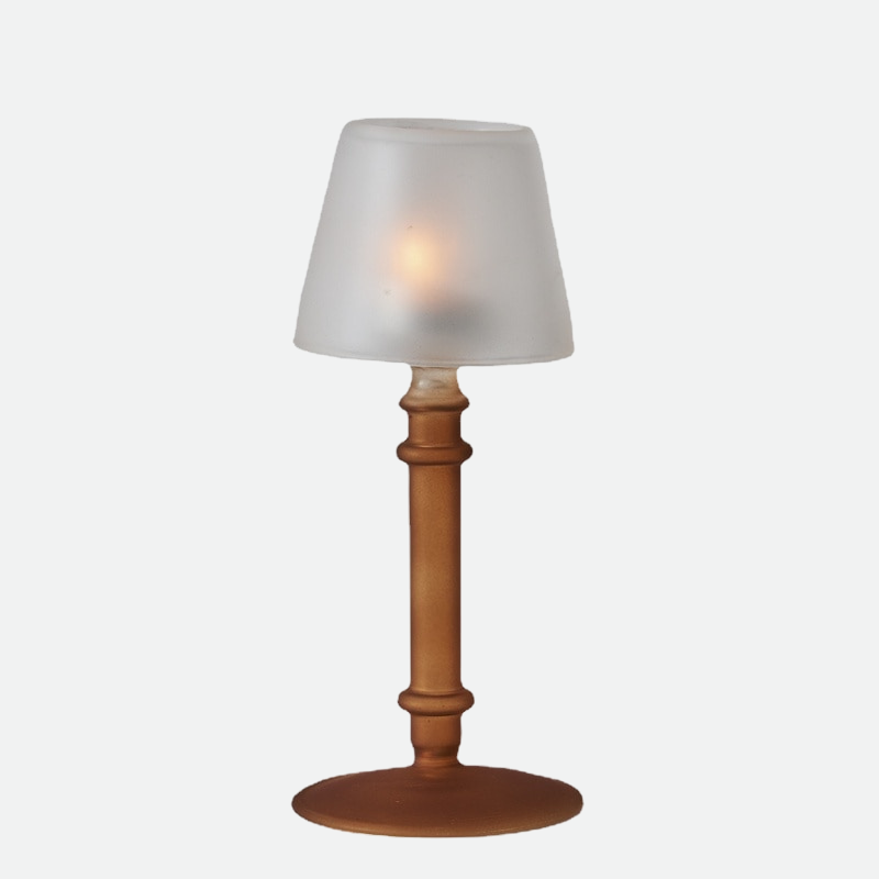 Rocco Vintage Glass Candle Holder Collection Brown Lamp