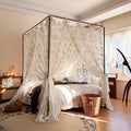 Romantic Vintage Lace Bed Canopy Curtains