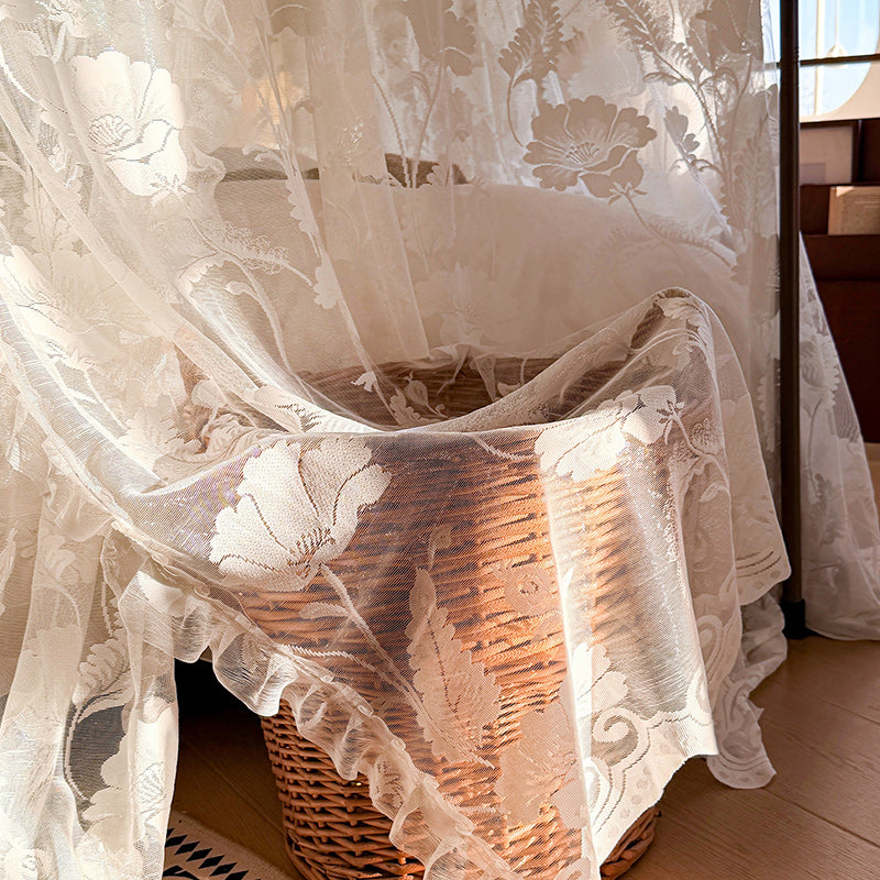Romantic Vintage Lace Bed Canopy Curtains