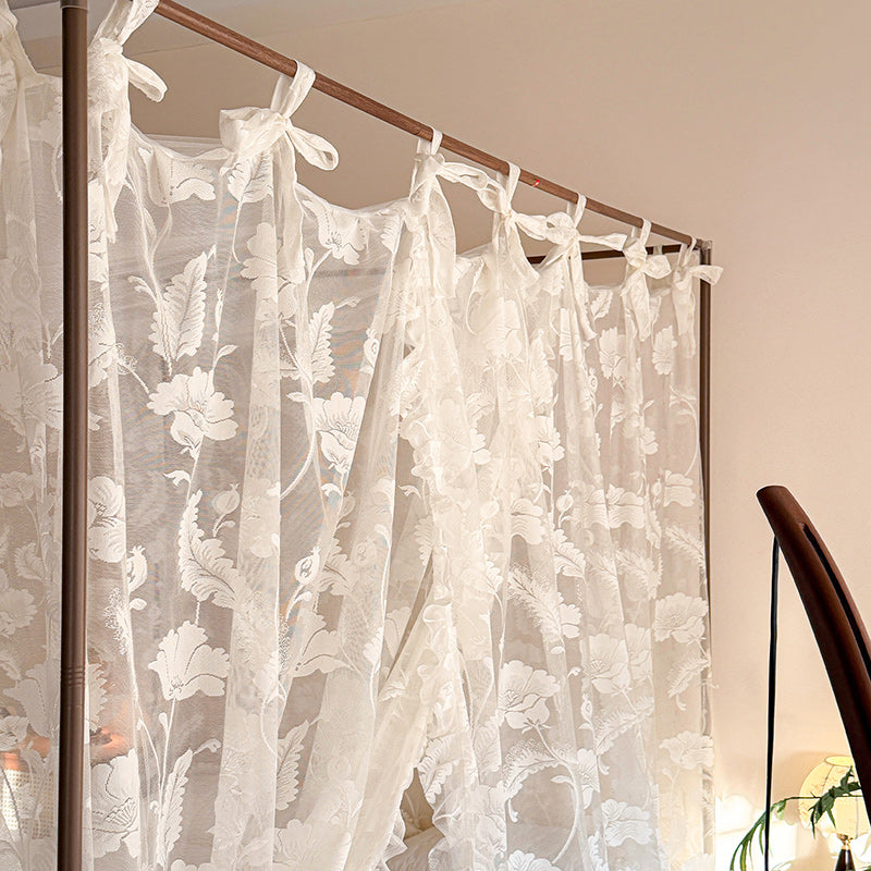 Romantic Vintage Lace Bed Canopy Curtains