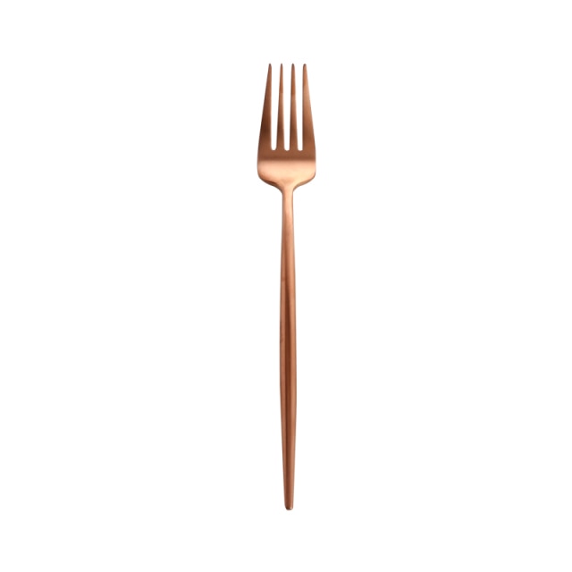 Rose Gold Flatware dessert fork