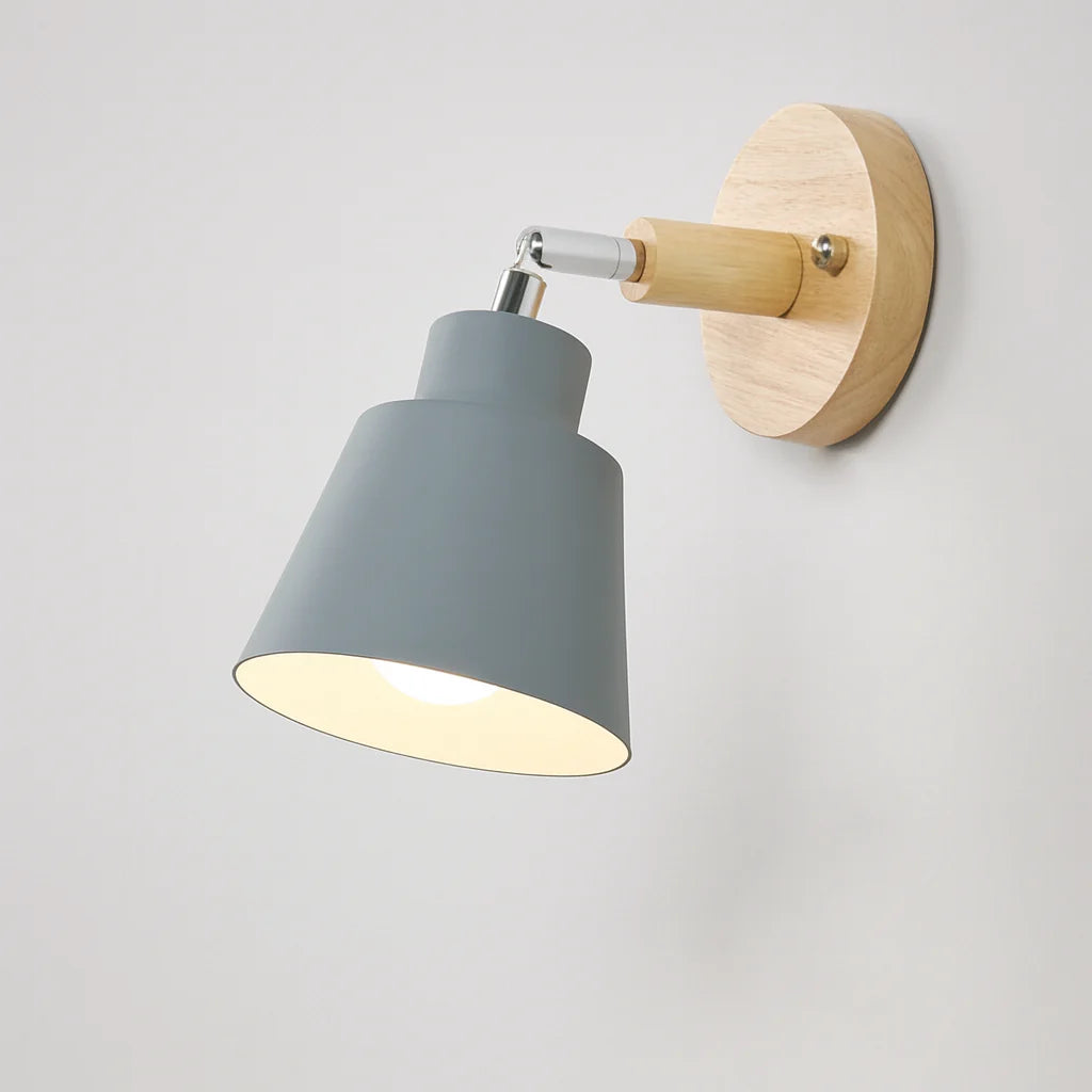 Collin Rotating Wall Sconce No Pull Chain Switch Gray