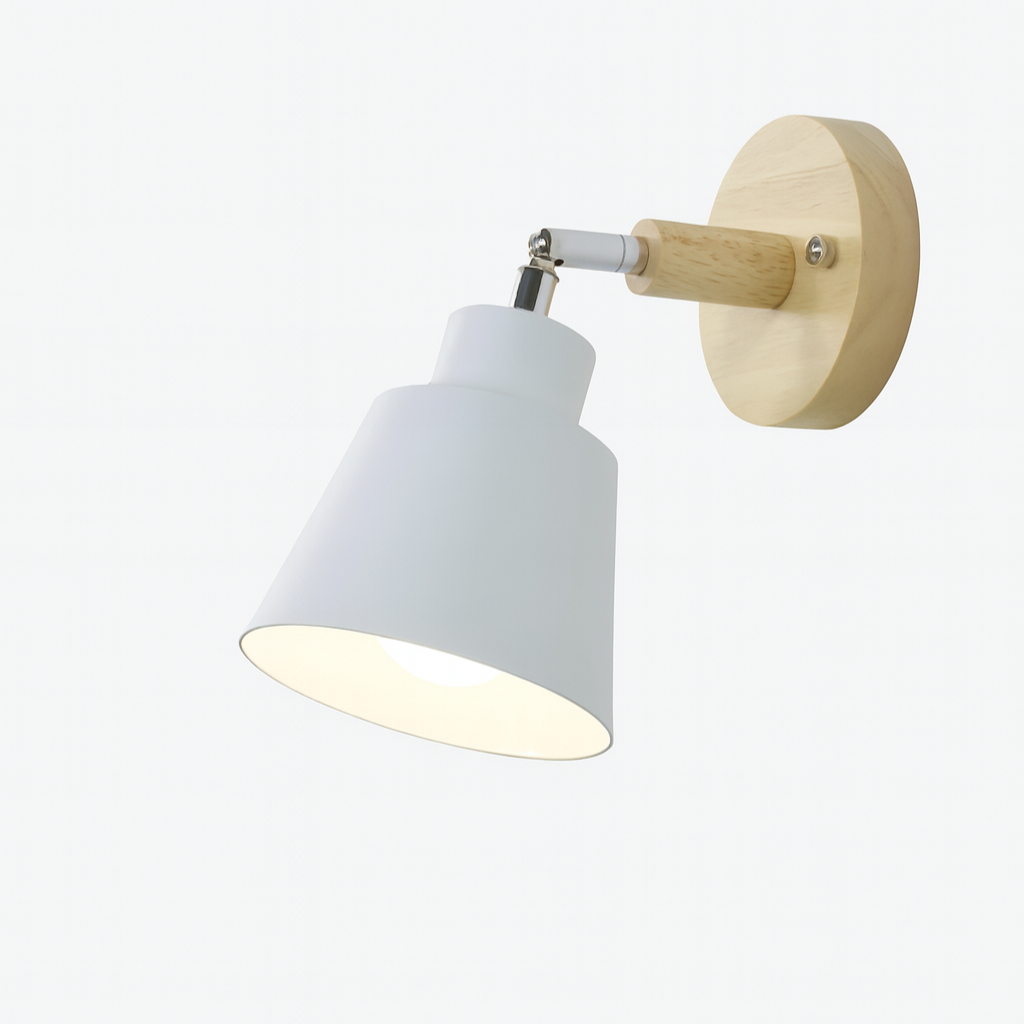 Collin Rotating Wall Sconce No Pull Chain Switch White
