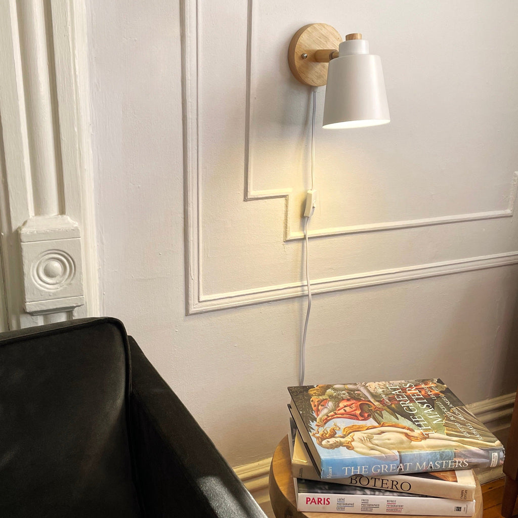 Rotating Reading Lamp with Plug - Final Sale