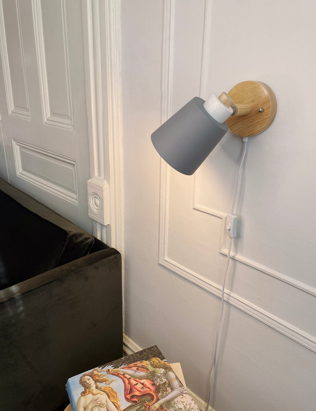 Rotating Reading Lamp with Plug - Final Sale