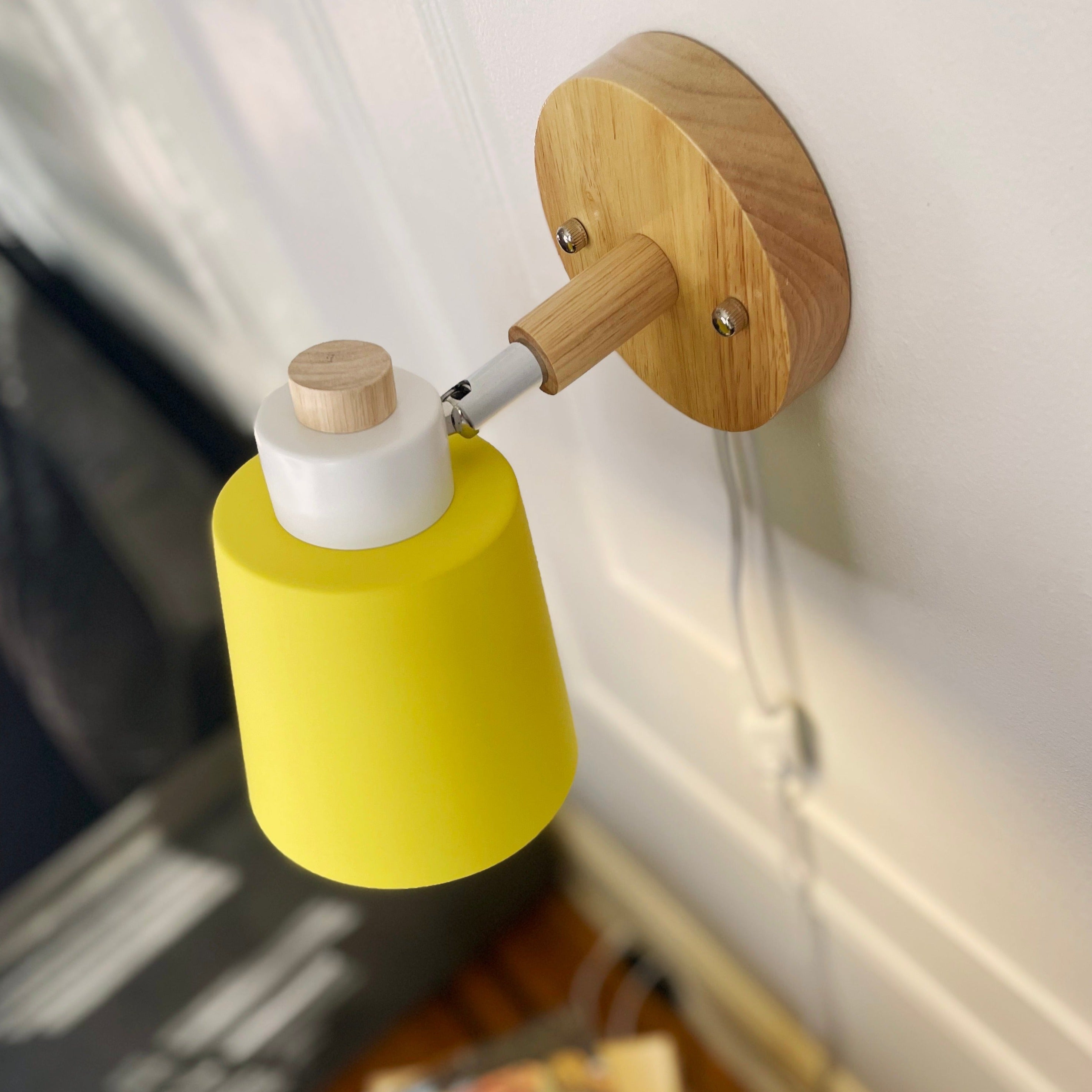 Rotating Reading Lamp with Plug - Final Sale