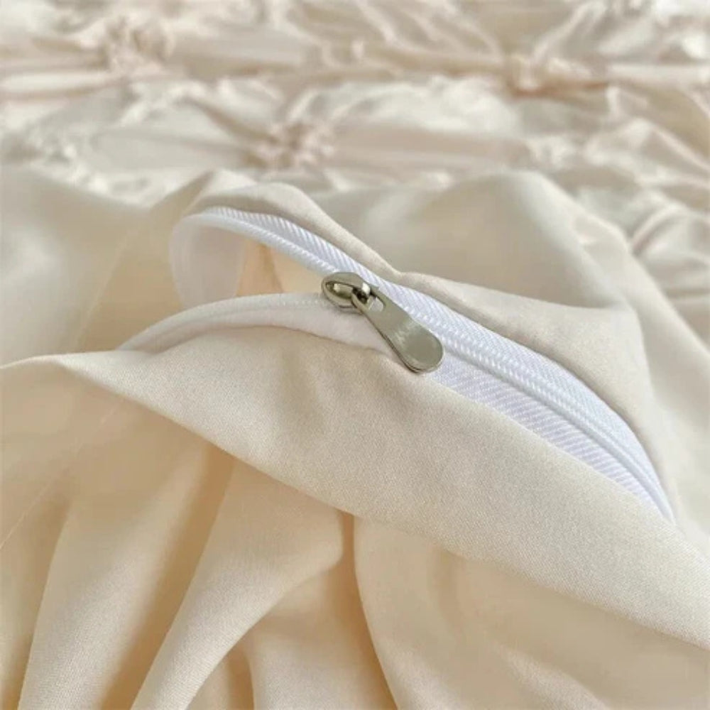 Ruffle Flower Bedding Set 3PCS