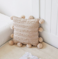Ruffles and Poms Cushion Cover - Final Sale