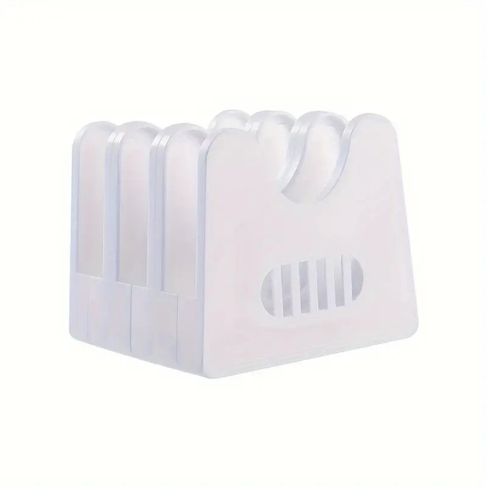 ABS Pot Lid and Utensils Storage Rack Frost White
