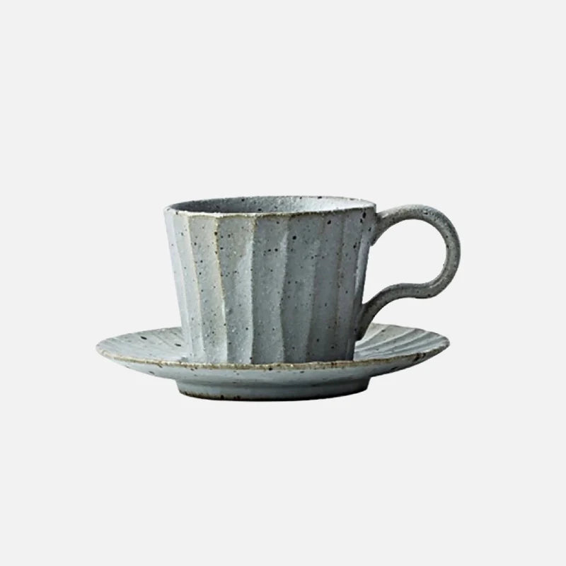 Rustic Ridge Mug & Saucer Set Green