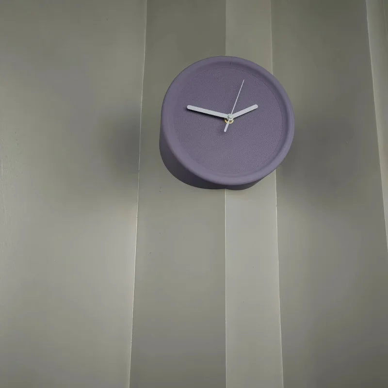 Axis Corner Wall Clock Purple Outer Unnumbered