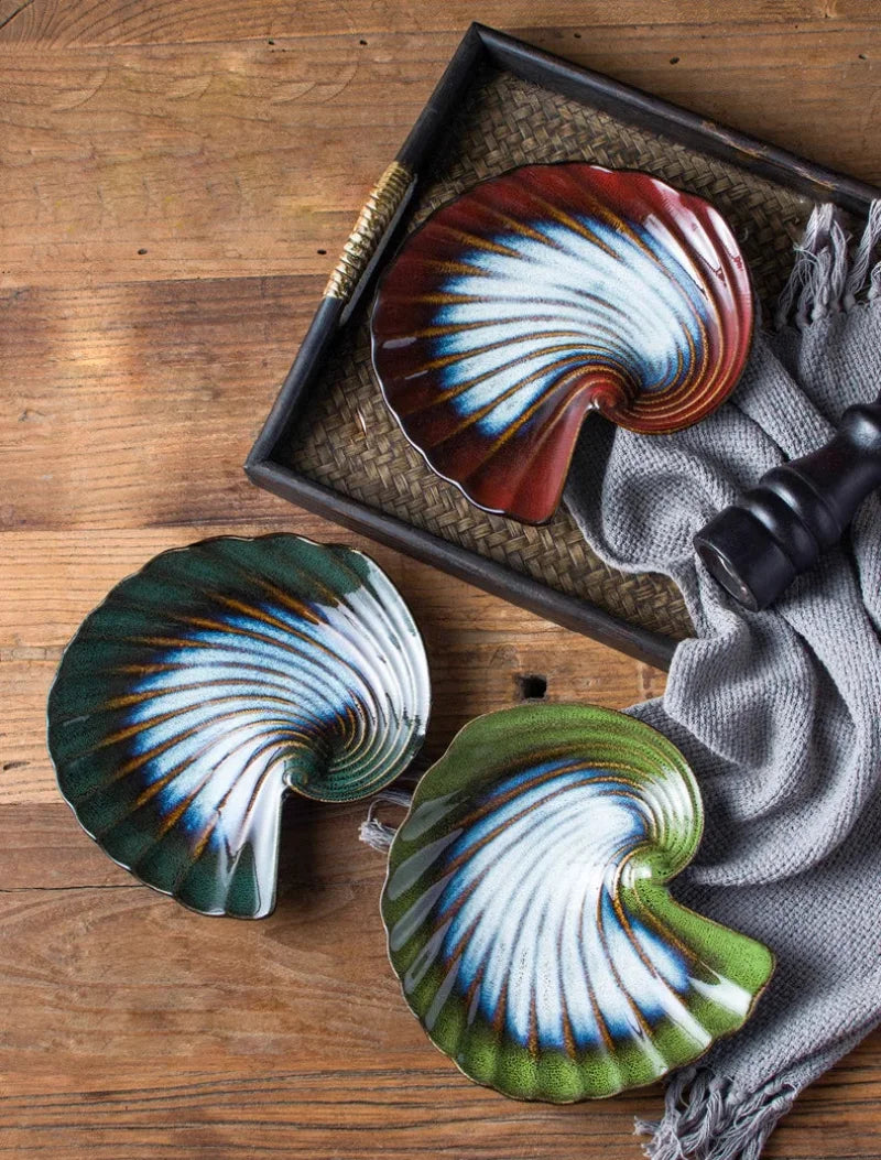 Ocean Whirl Ceramic Plate