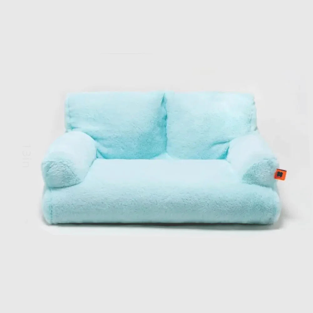 Snuggle Luxe Pet Sofa Bed Blue
