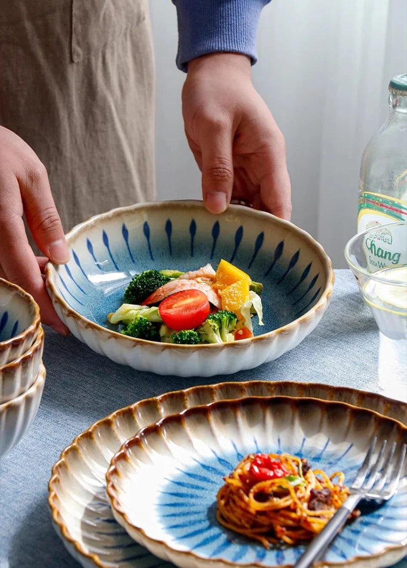 The Azure Petal Dinnerware Set