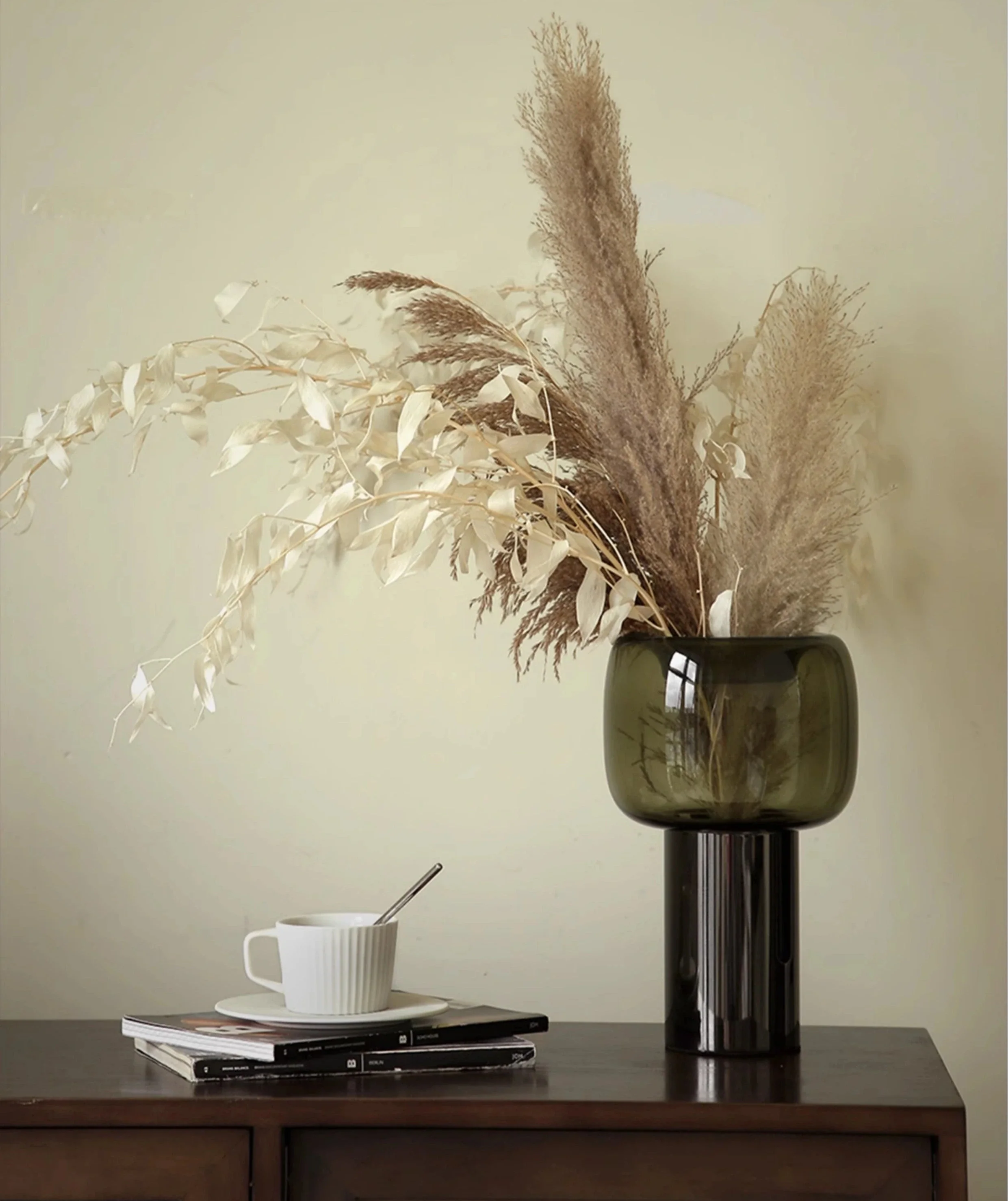 Shadow Bloom Glass Vase