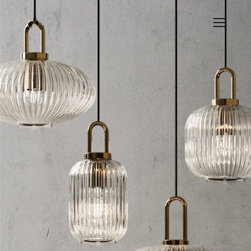 Clara Ridge Glass Pendant Lamps