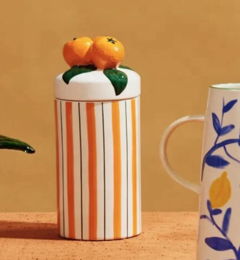 Groovy Glaze Ceramic Storage Jar