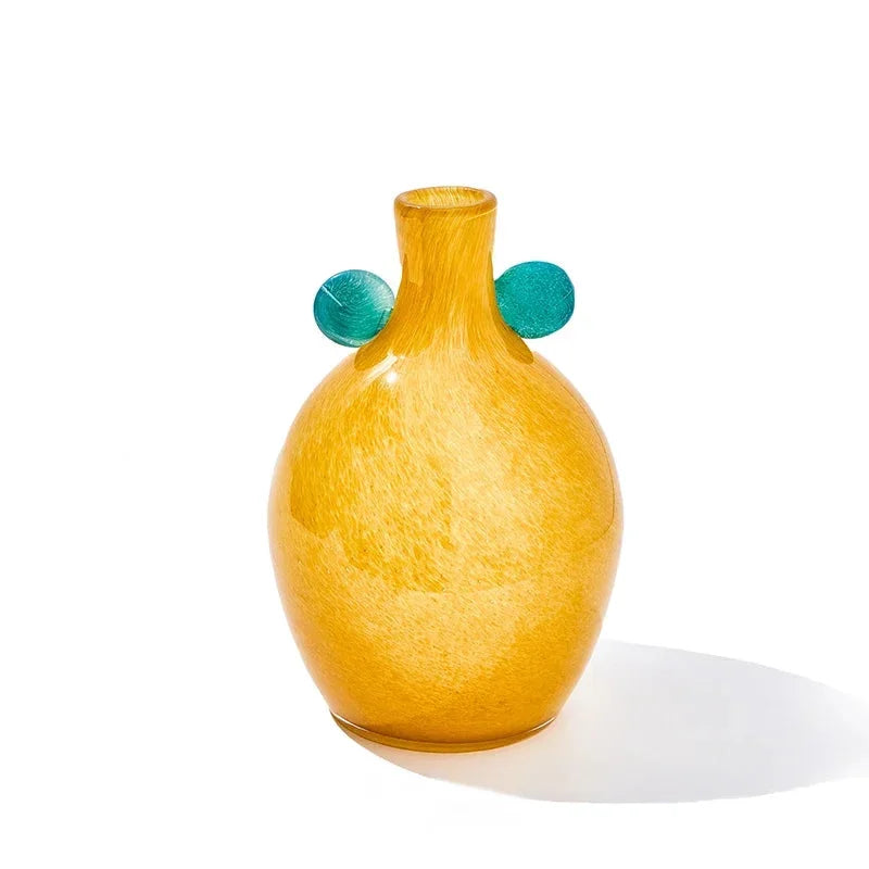 Carousel Pop Glass Vase Yellow