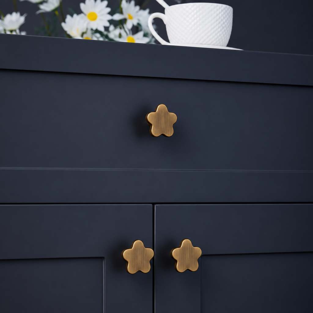Whimsy Brass Cabinet Knobs