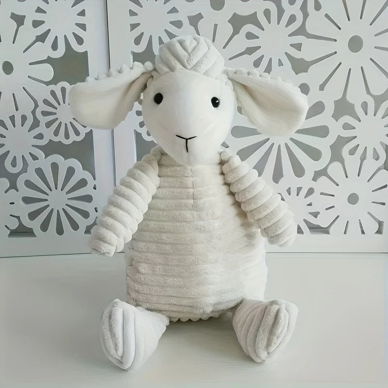 Plush Squeaky Sheep Dog Toy – Soft Chew Toy for Small & Medium Dogs