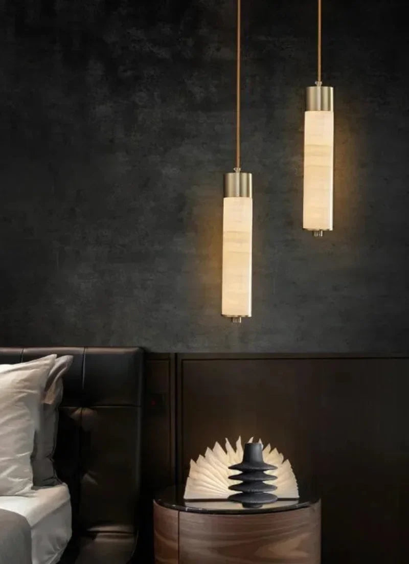 Marble Pillar Pendant Light