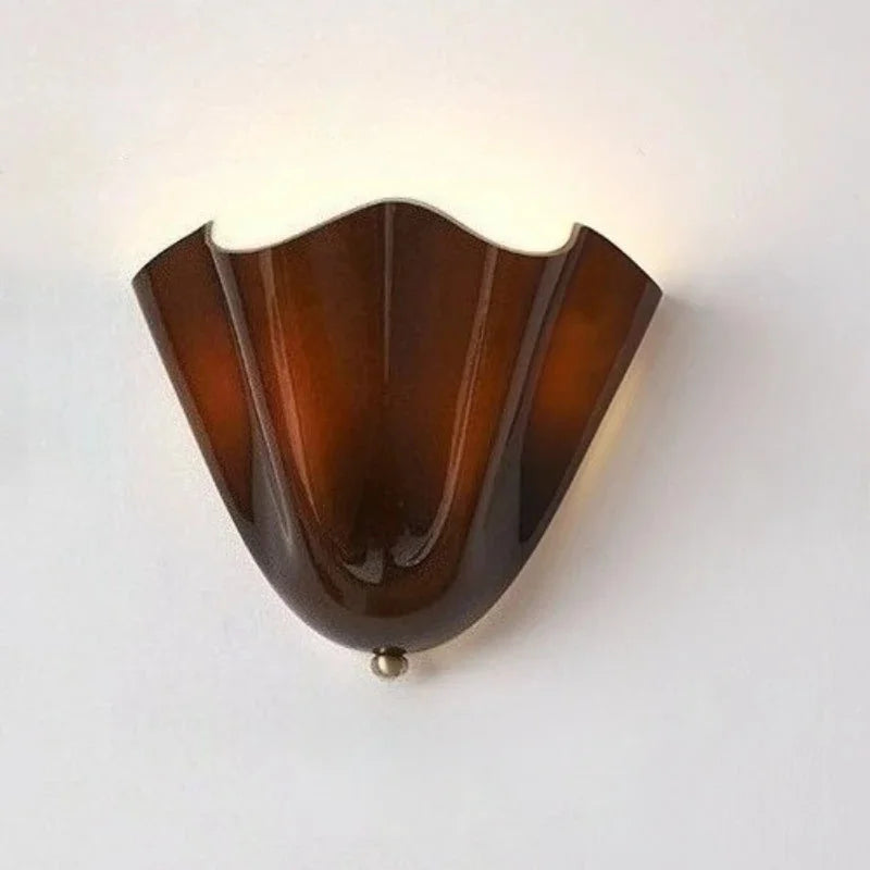 Petaline Glass Wall Sconce Coffee