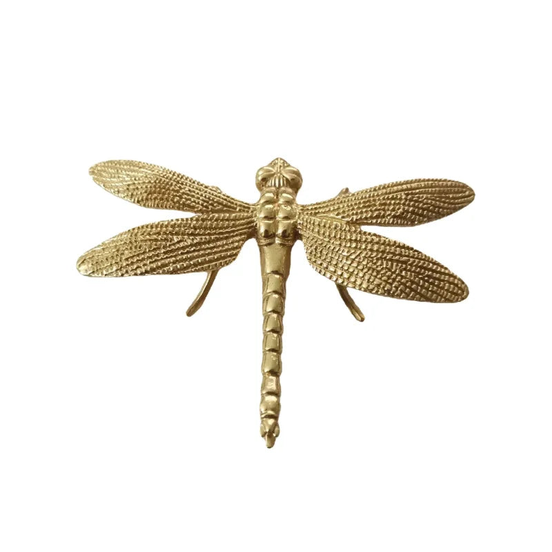 Gilded Dragonfly Cabinet Handle