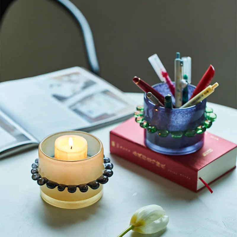 Lace Ring Glass Vase