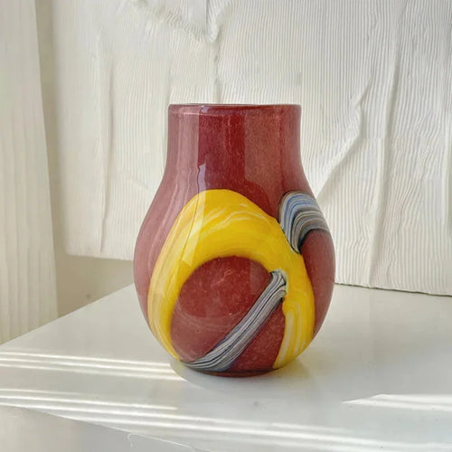 Chromatic Flow Vases Small Maroon