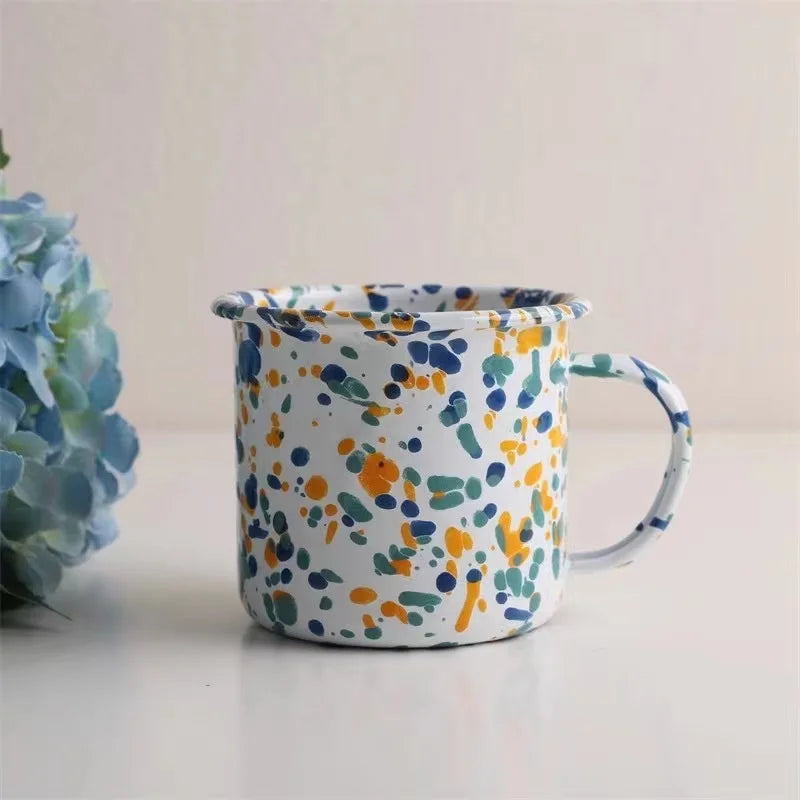 Homebound Enamel Mugs Multi Dots