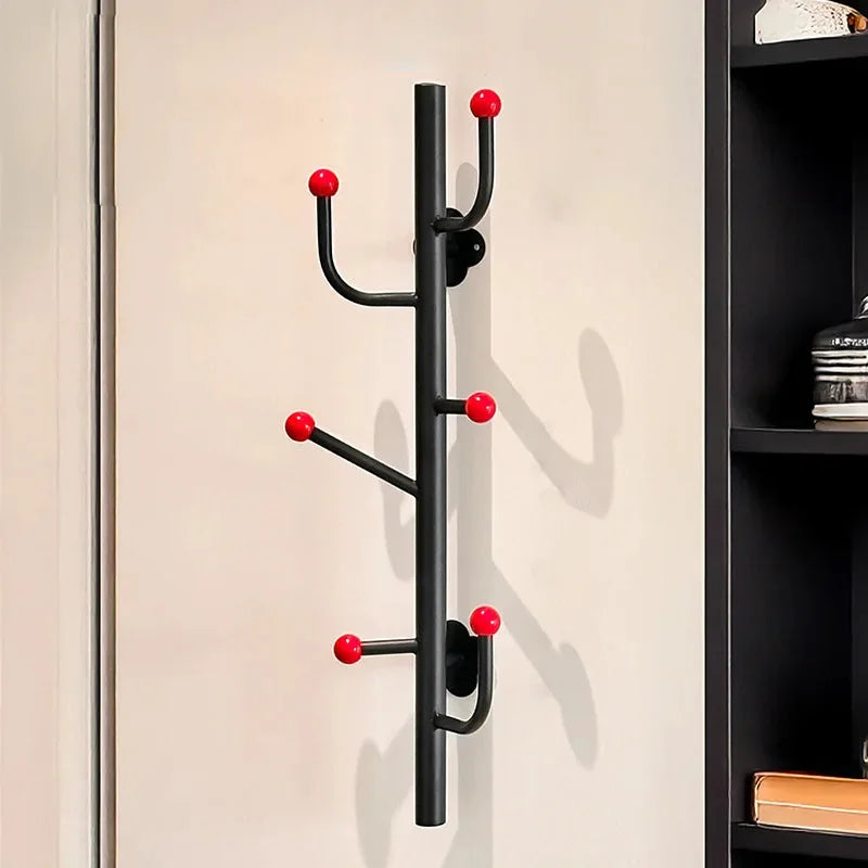 Skyline Ball Branched Wall Rack Black 6 Hook