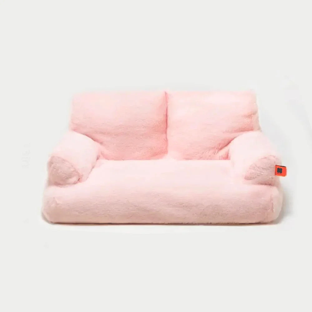 Snuggle Luxe Pet Sofa Bed Pink