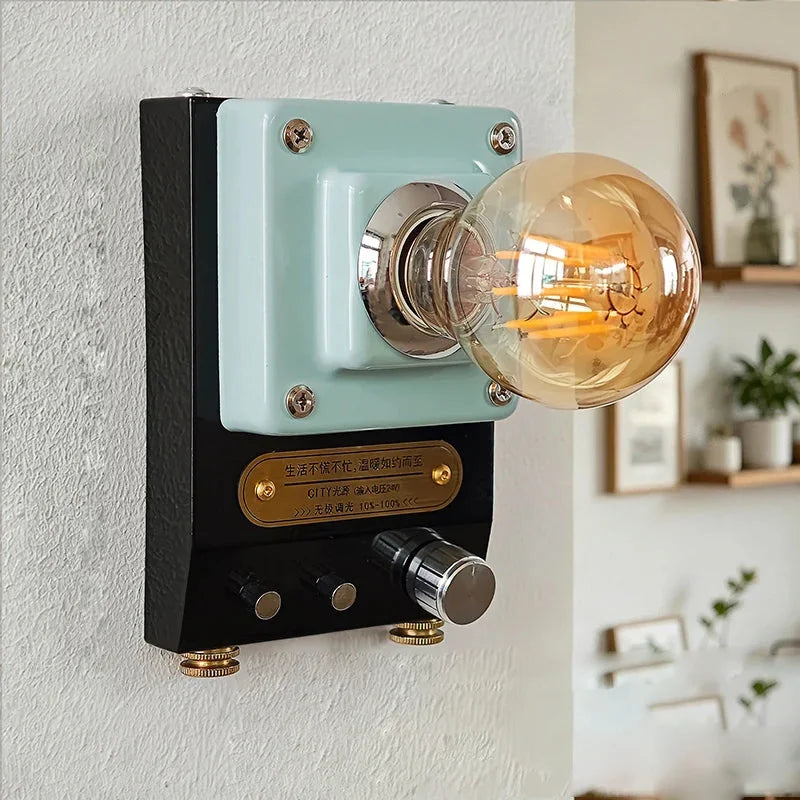 Retro Dial Wall Sconce