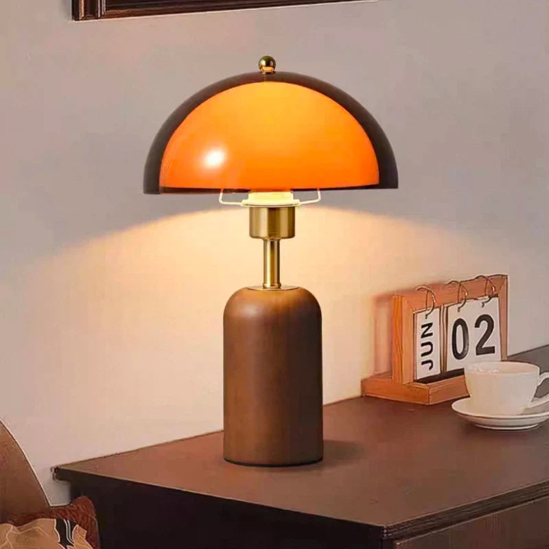Amber Dome Table Lamp