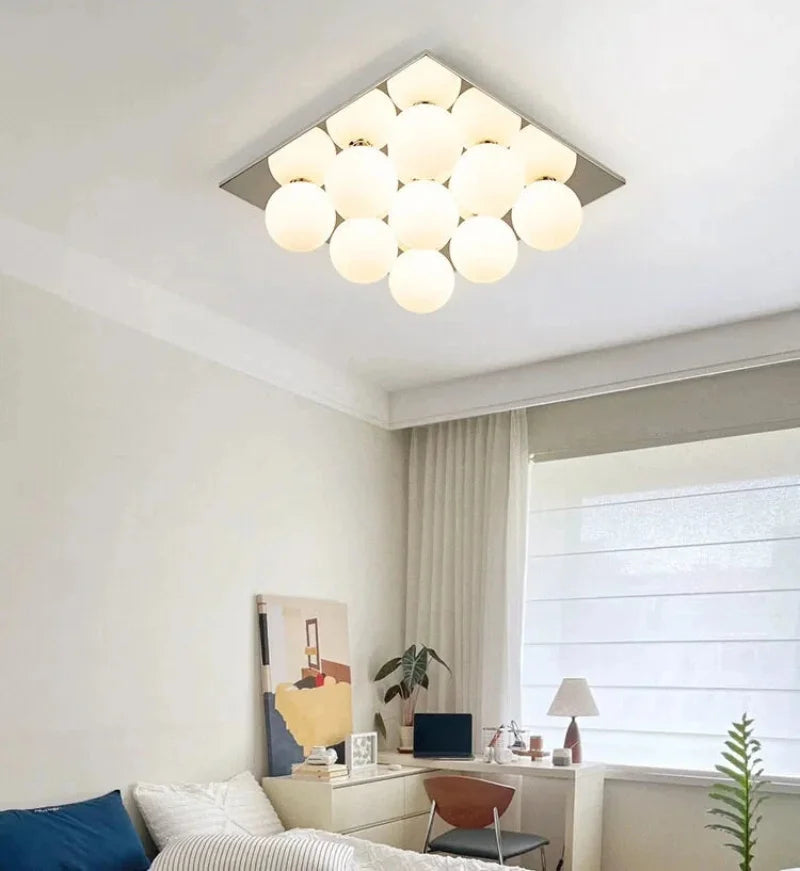 Sphere Grid Flush Mount