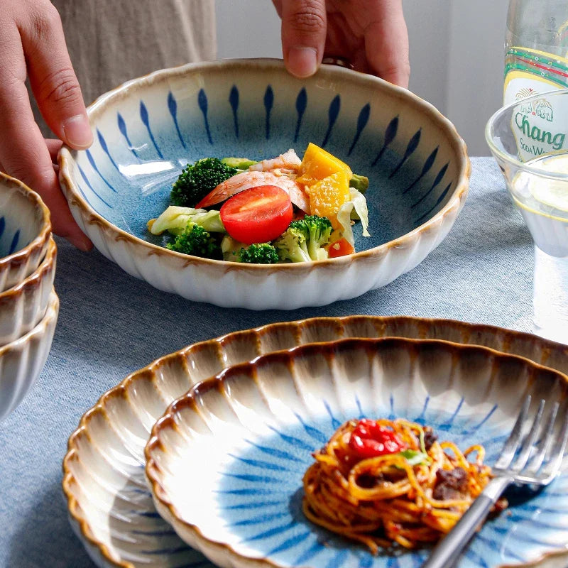 The Azure Petal Dinnerware Set