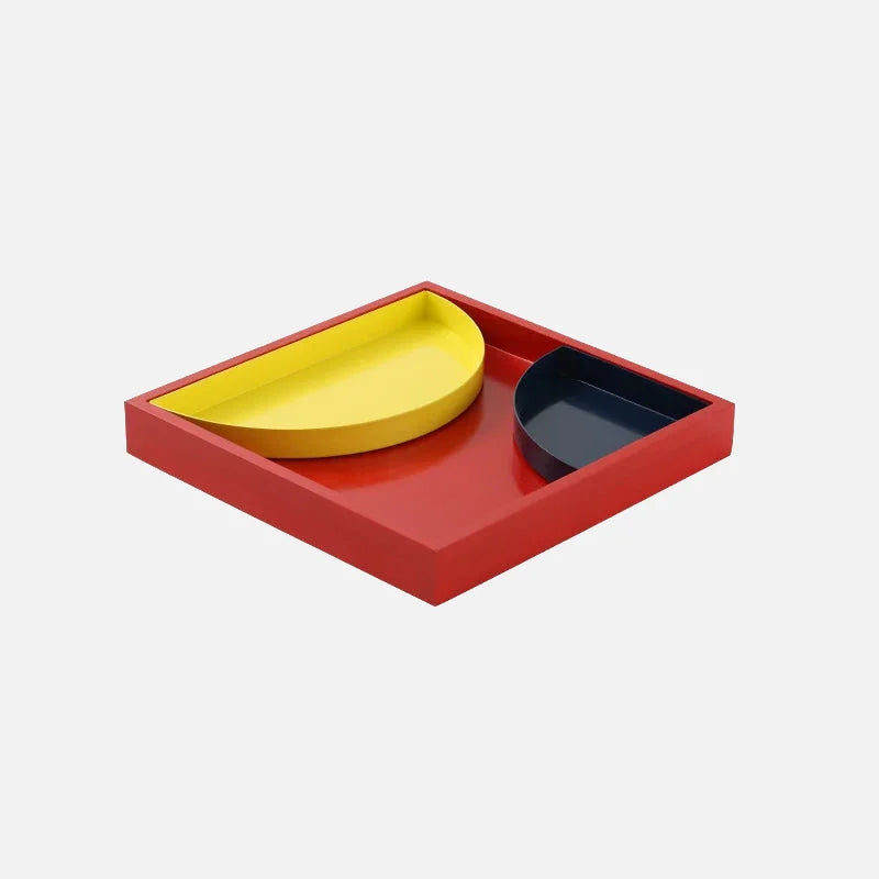 Mondrian Color Block Catchall Tray Bigger Yellow Tray