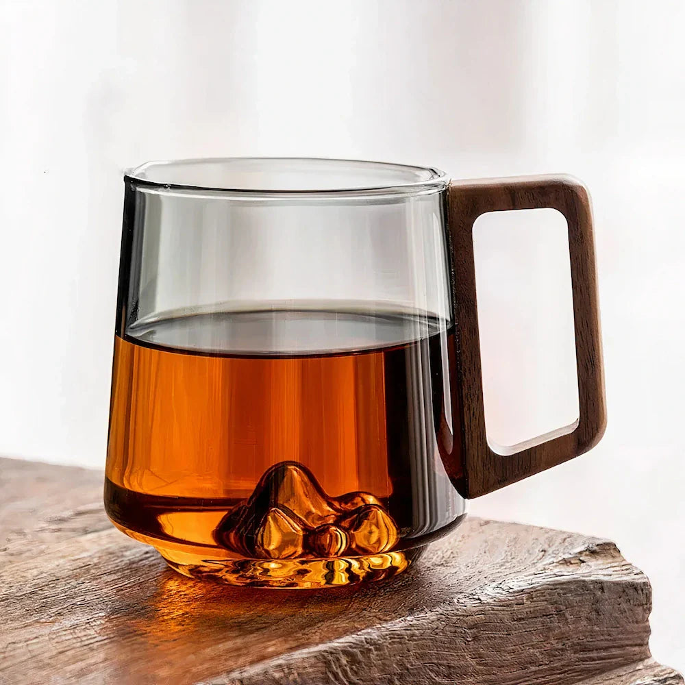 Guanshan Mountain Glass Coffee Mug