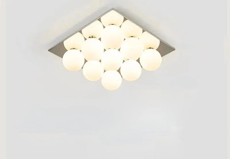 Sphere Grid Flush Mount