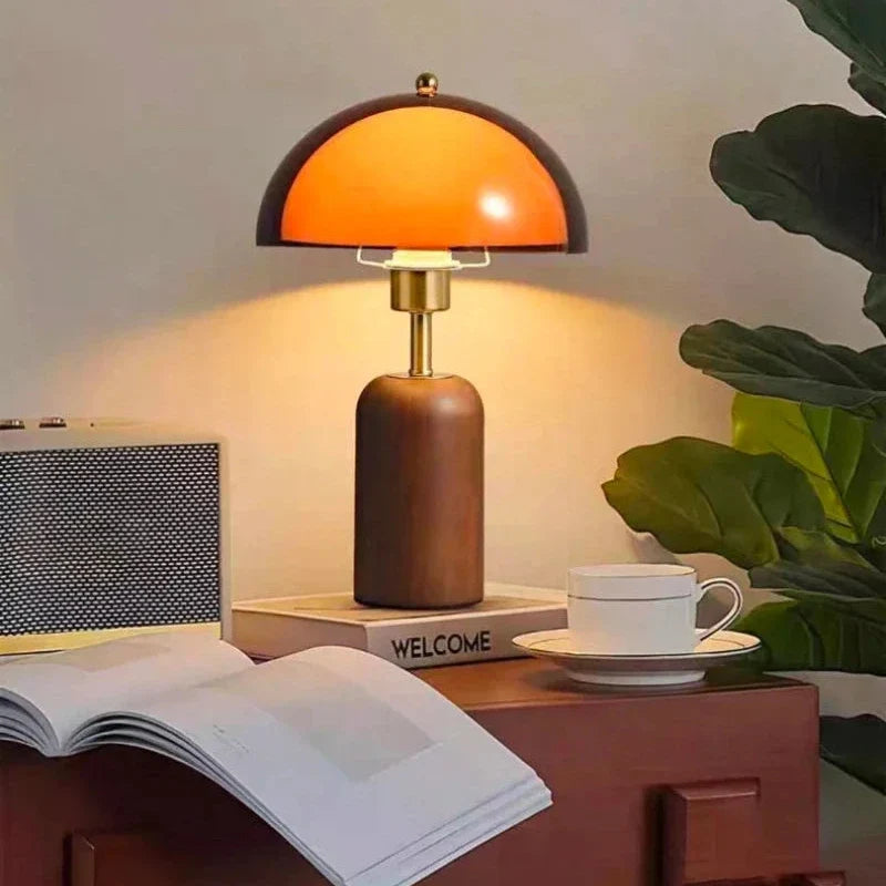 Amber Dome Table Lamp