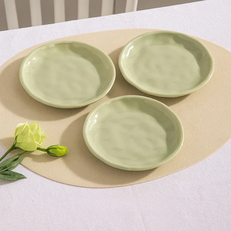 Luna Creme Pastel Dishes 3 pcs Green Without rack