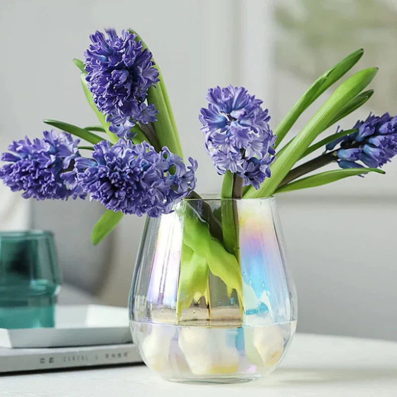 Aura Glow Glass Vase Iridescent Small